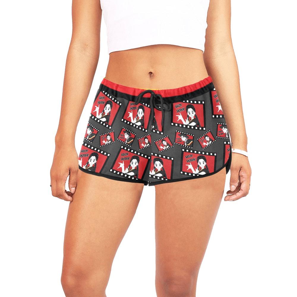 Sailor Skoden Shorts Grey Women's All Over Print Relaxed Shorts (Model L19) Women's All Over Print Relaxed Shorts (L19) e-joyer 