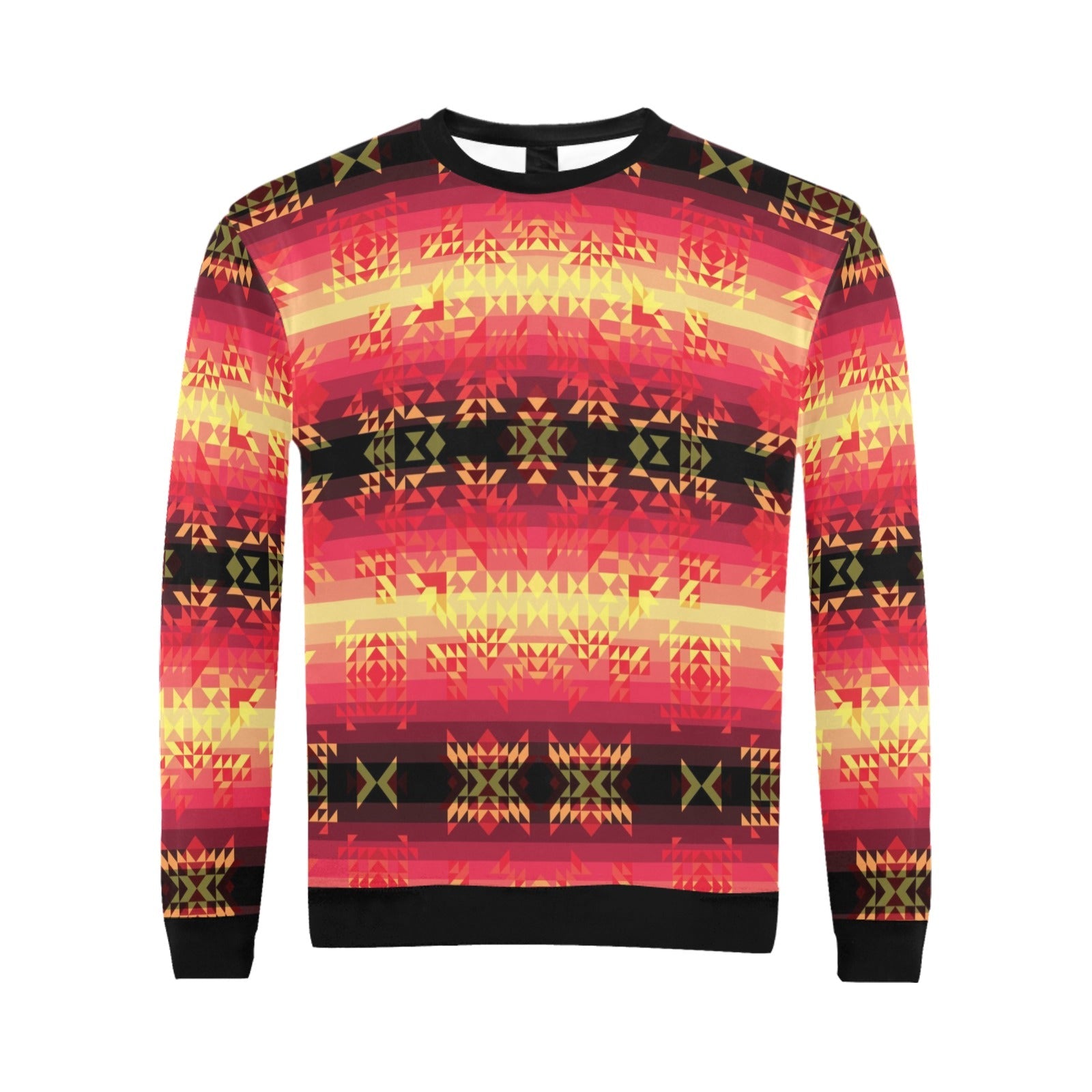 Soleil Fusion Rouge All Over Print Crewneck Sweatshirt for Men (Model H18) shirt e-joyer 