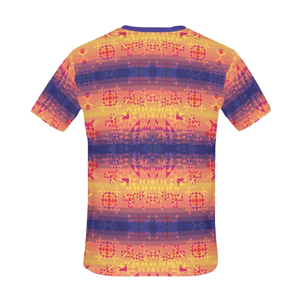 Soleil Indigo All Over Print T-Shirt for Men (USA Size) (Model T40) All Over Print T-Shirt for Men (T40) e-joyer 