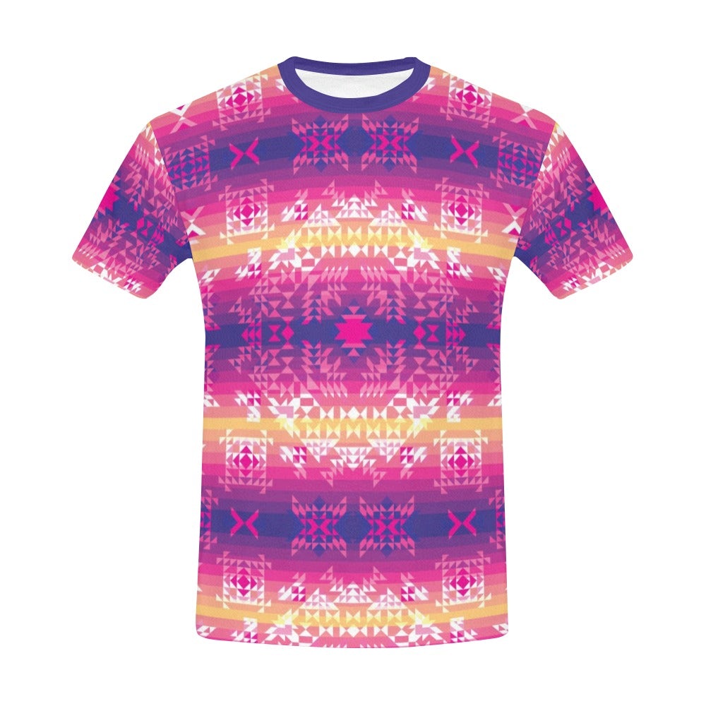 Soleil Overlay All Over Print T-Shirt for Men (USA Size) (Model T40) All Over Print T-Shirt for Men (T40) e-joyer 