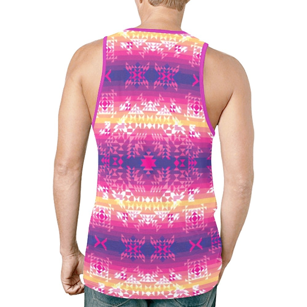 Soleil Overlay New All Over Print Tank Top for Men (Model T46) tank top e-joyer 