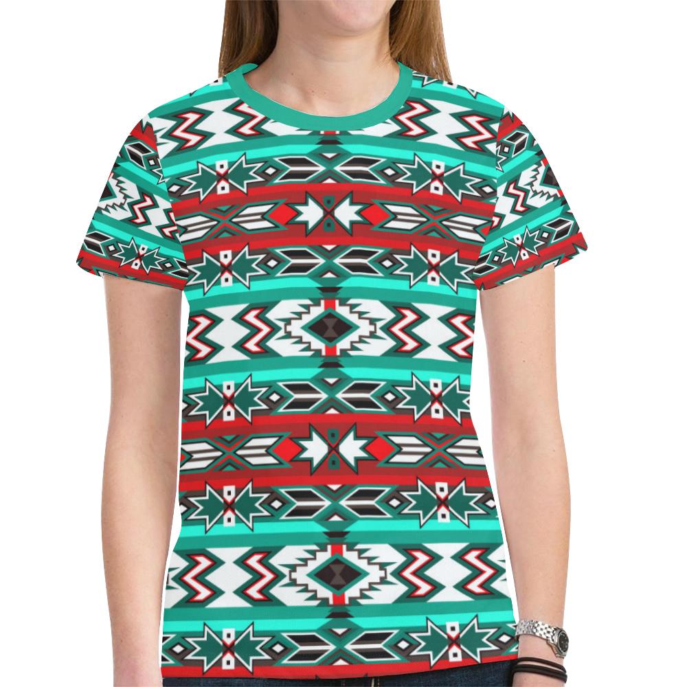 Southwest Journey New All Over Print T-shirt for Women (Model T45) New All Over Print T-shirt for Women (T45) e-joyer 