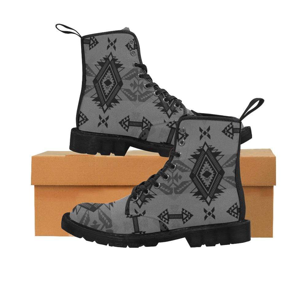 Sovereign Nation Gray Boots for Men (Black) (Model 1203H) Martin Boots for Men (Black) (1203H) e-joyer 