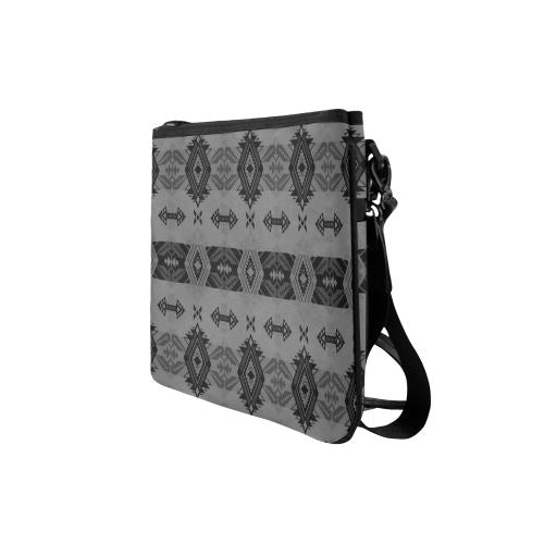 Sovereign Nation Gray Slim Clutch Bag (Model 1668) Slim Clutch Bags (1668) e-joyer 