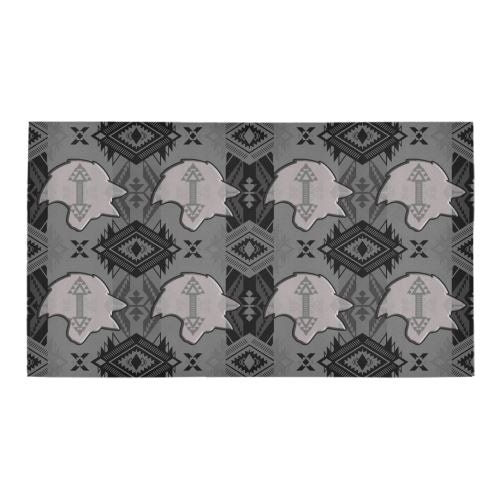 Sovereign Nation Gray with Wolf Bath Rug 16''x 28'' Bath Rug 16''x 28'' e-joyer 