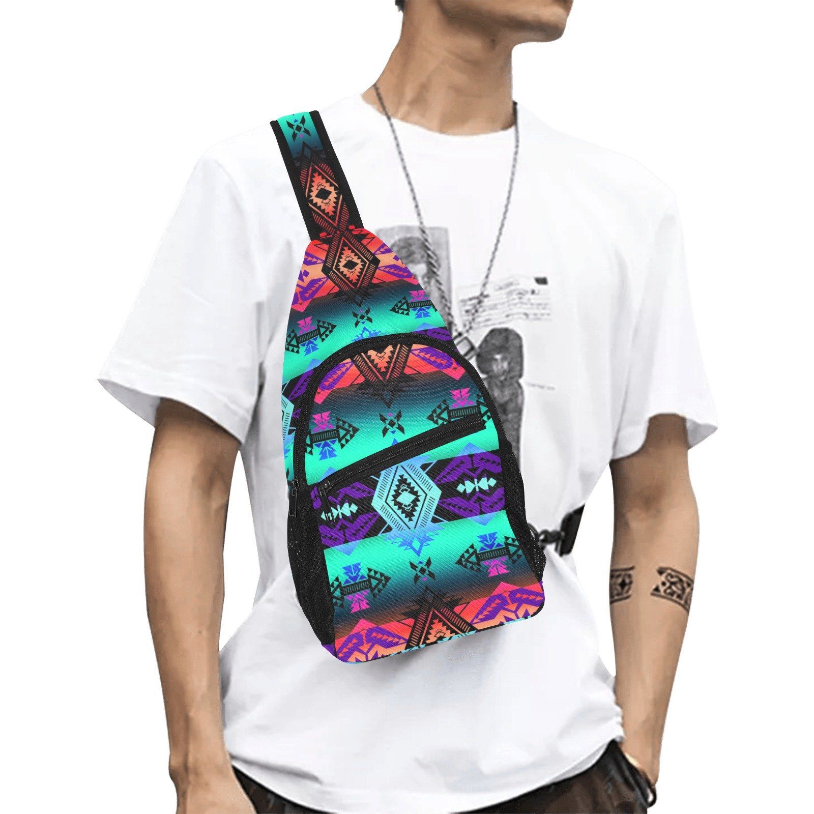 Sovereign Nation Sunrise All Over Print Chest Bag (Model 1719) All Over Print Chest Bag (1719) e-joyer 