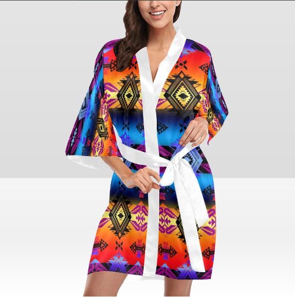 Sovereign Nation Sunset Kimono Robe Artsadd 