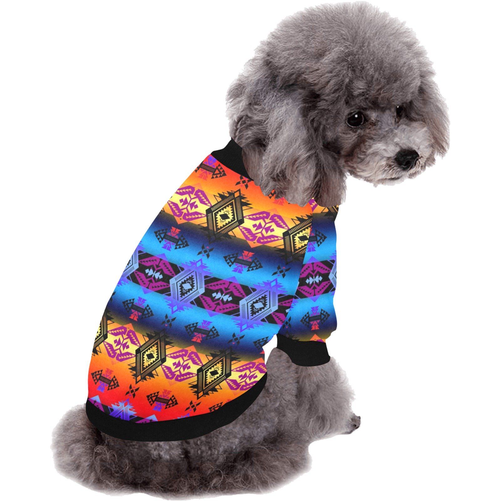 Sovereign Nation Sunset Pet Dog Round Neck Shirt Pet Dog Round Neck Shirt e-joyer 