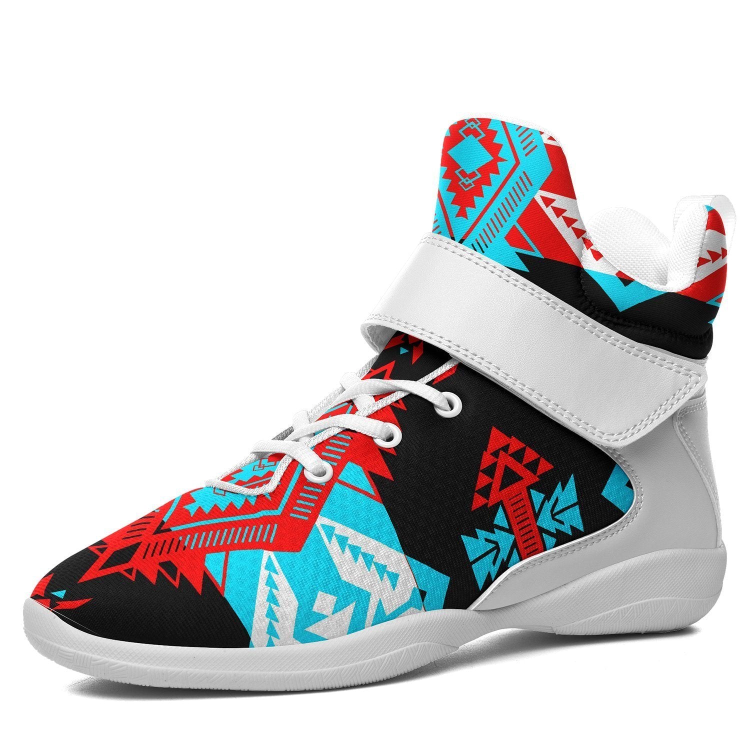 Sovereign Nation Trade Ipottaa Basketball / Sport High Top Shoes - White Sole 49 Dzine US Men 7 / EUR 40 White Sole with White Strap 