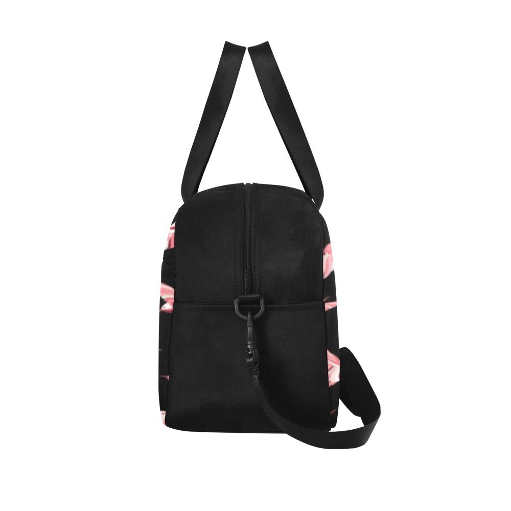 Strawberry Black Fitness Handbag (Model 1671) Fitness Handbag (1671) e-joyer 