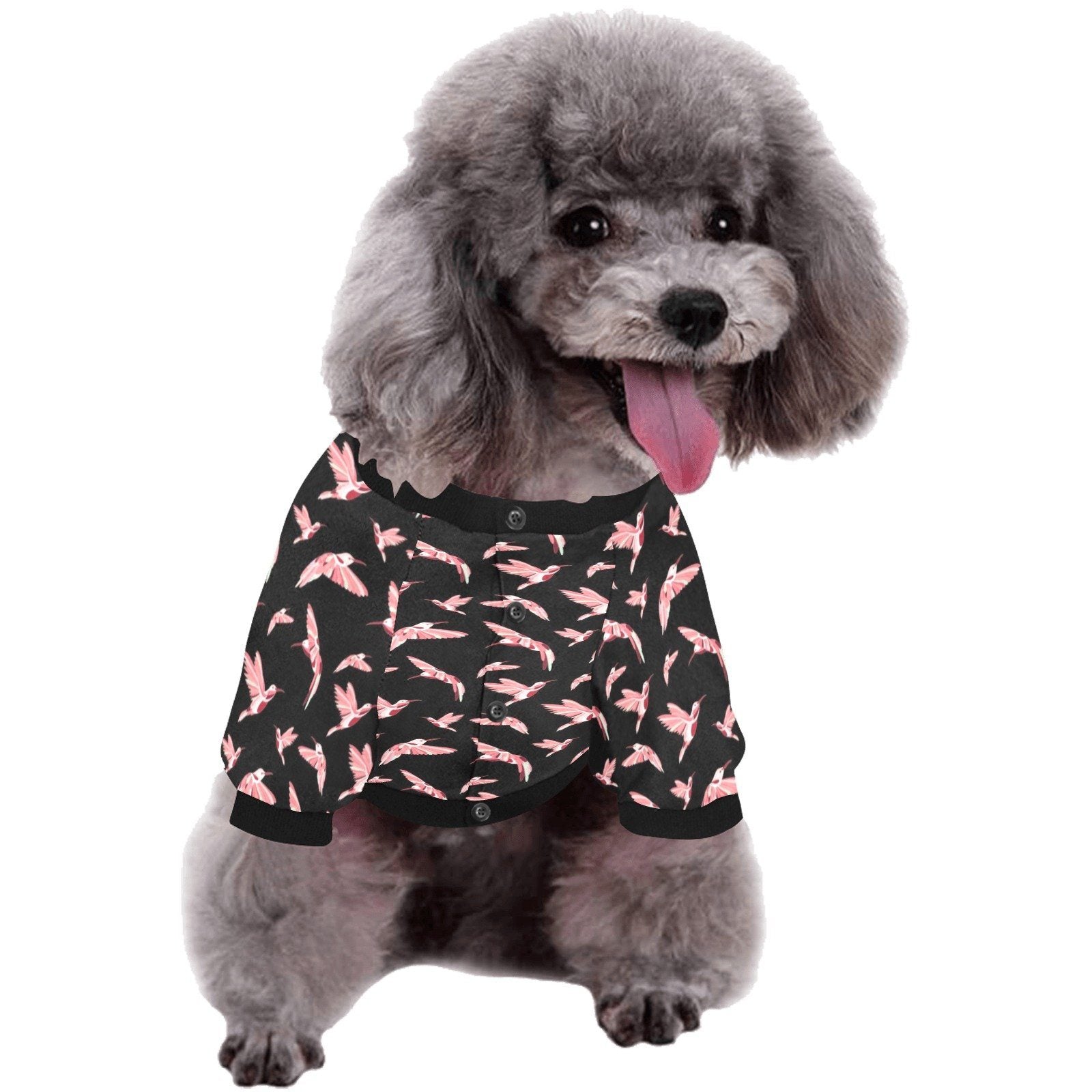 Strawberry Black Pet Dog Round Neck Shirt Pet Dog Round Neck Shirt e-joyer 