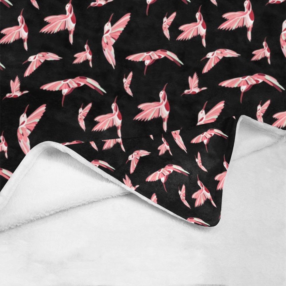 Strawberry Black Ultra-Soft Micro Fleece Blanket 60"x80" Ultra-Soft Blanket 60''x80'' e-joyer 