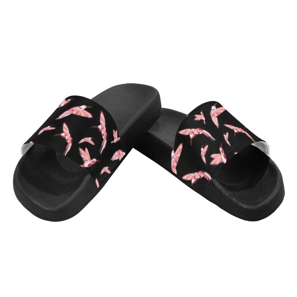 Strawberry Black Women's Slide Sandals (Model 057) Women's Slide Sandals (057) e-joyer 