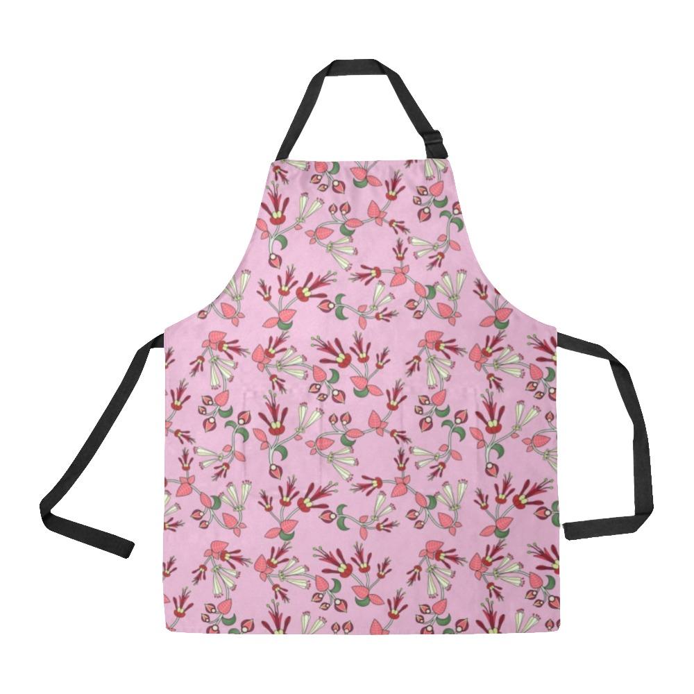 Strawberry Floral All Over Print Apron All Over Print Apron e-joyer 