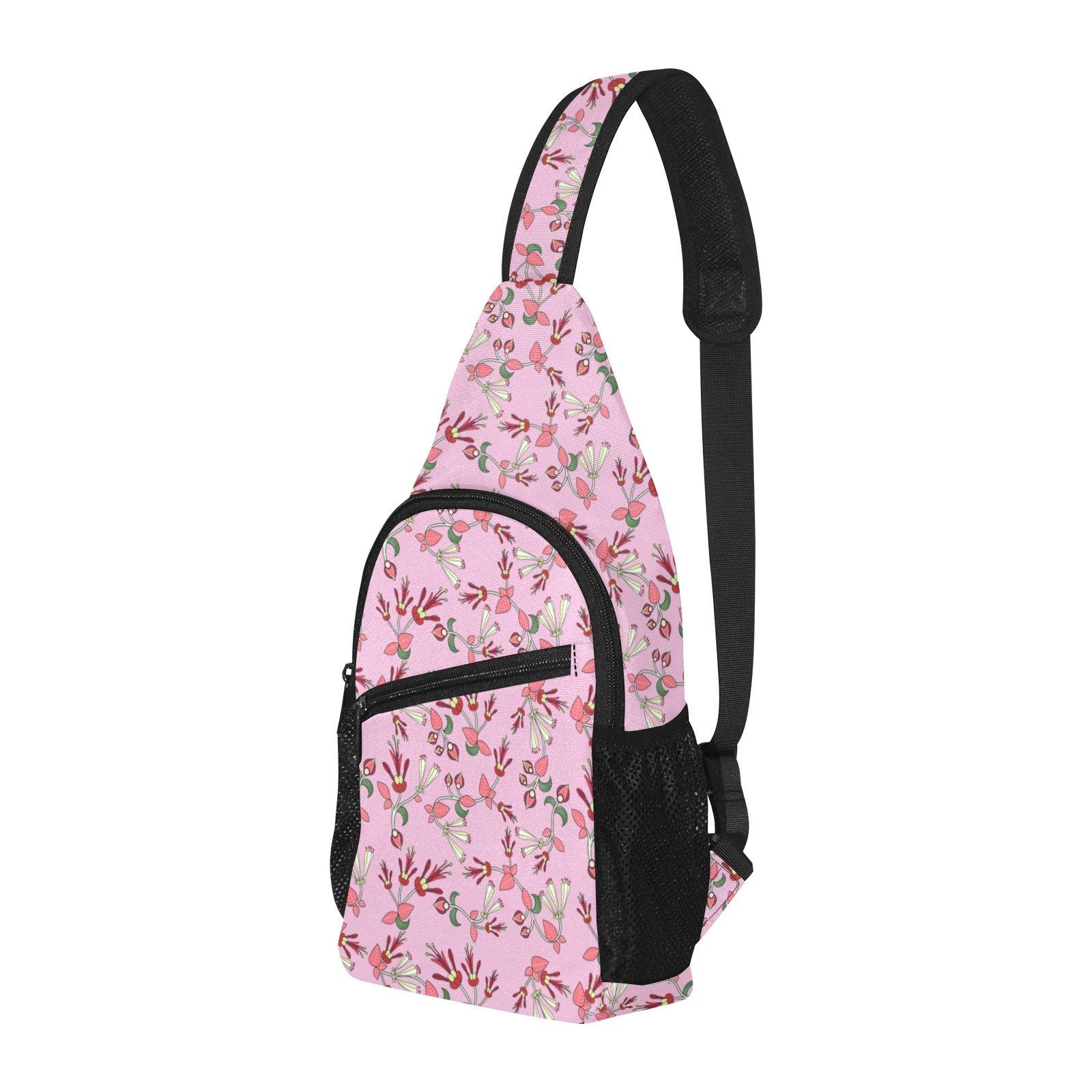 Strawberry Floral All Over Print Chest Bag (Model 1719) All Over Print Chest Bag (1719) e-joyer 