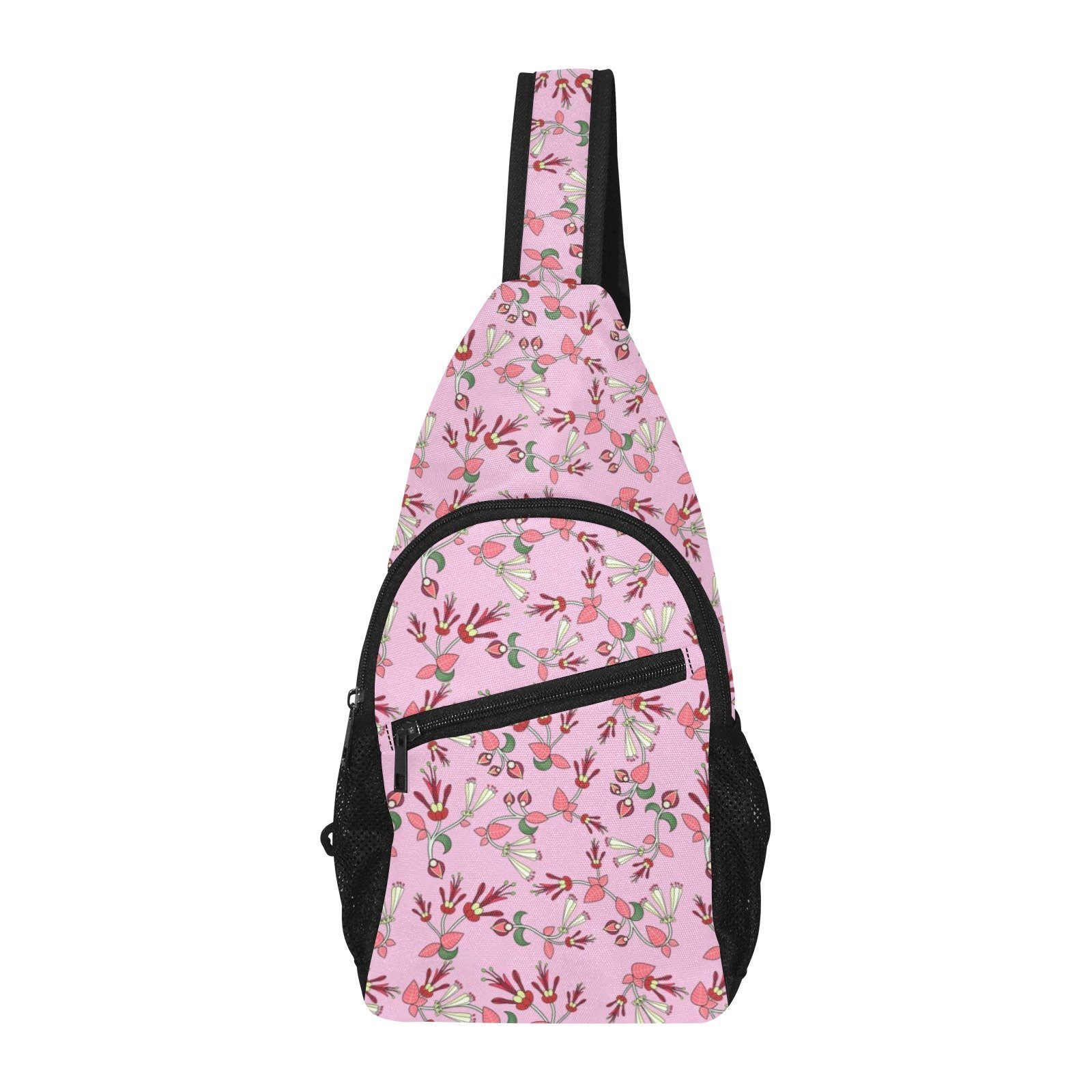 Strawberry Floral All Over Print Chest Bag (Model 1719) All Over Print Chest Bag (1719) e-joyer 