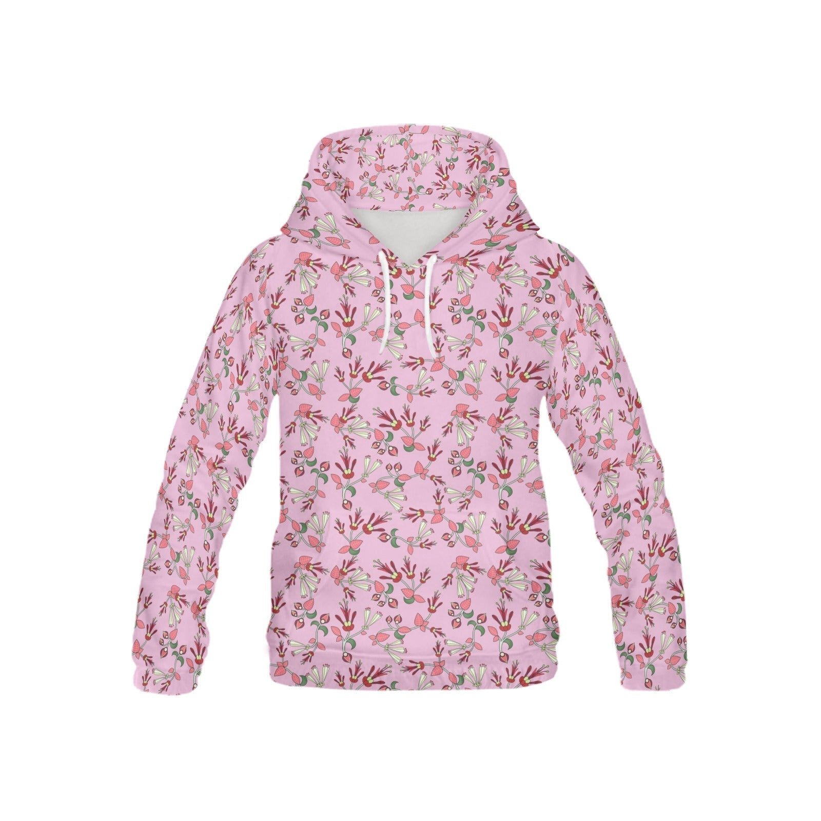 Strawberry Floral All Over Print Hoodie for Kid (USA Size) (Model H13) All Over Print Hoodie for Kid (H13) e-joyer 
