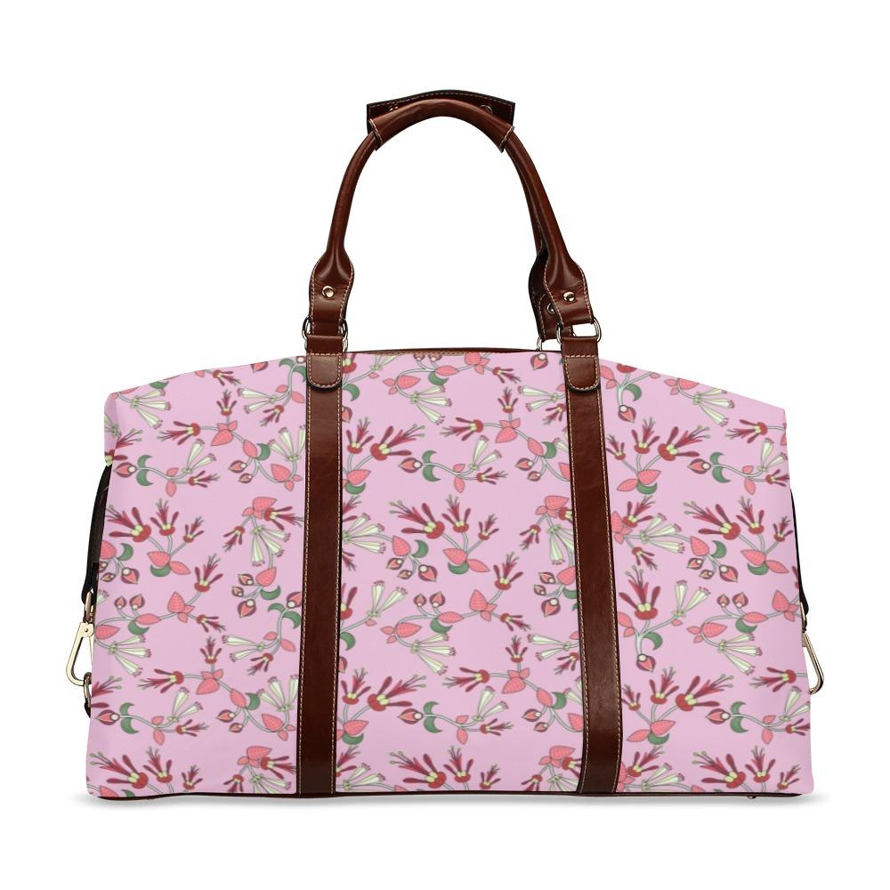 Strawberry Floral Classic Travel Bag (Model 1643) Remake Classic Travel Bags (1643) e-joyer 