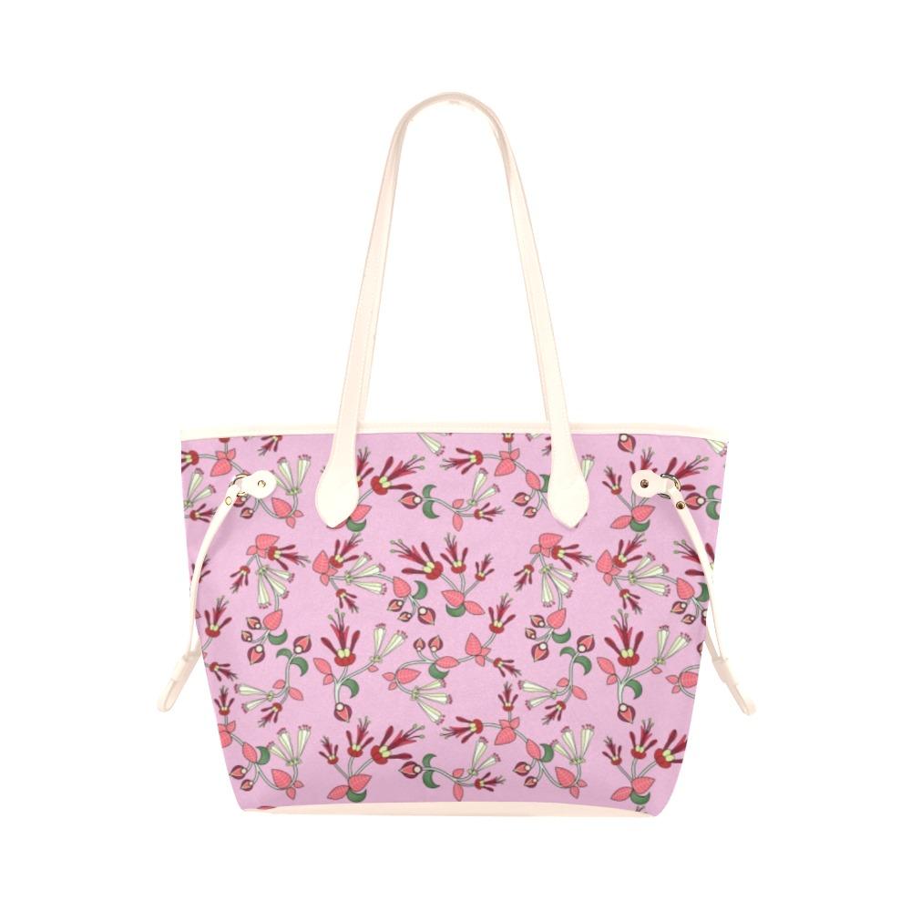 Strawberry Floral Clover Canvas Tote Bag (Model 1661) Clover Canvas Tote Bag (1661) e-joyer 