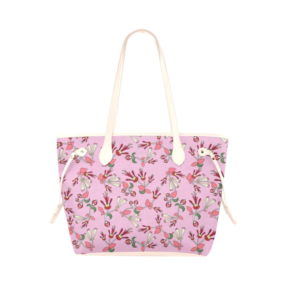 Strawberry Floral Clover Canvas Tote Bag (Model 1661) Clover Canvas Tote Bag (1661) e-joyer 