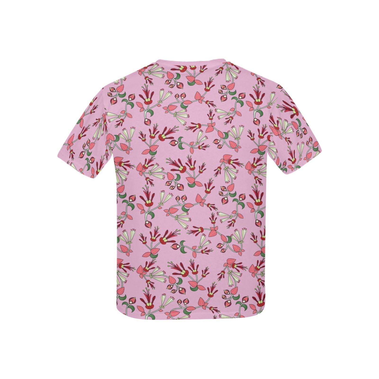 Strawberry Floral Kids' All Over Print T-shirt (USA Size) (Model T40) All Over Print T-shirt for Kid (T40) e-joyer 