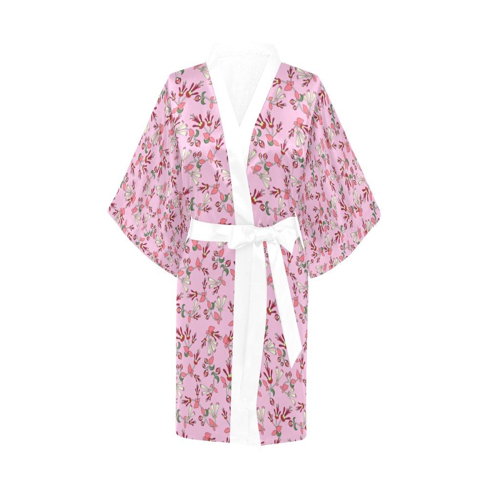 Strawberry Floral Kimono Robe Artsadd 