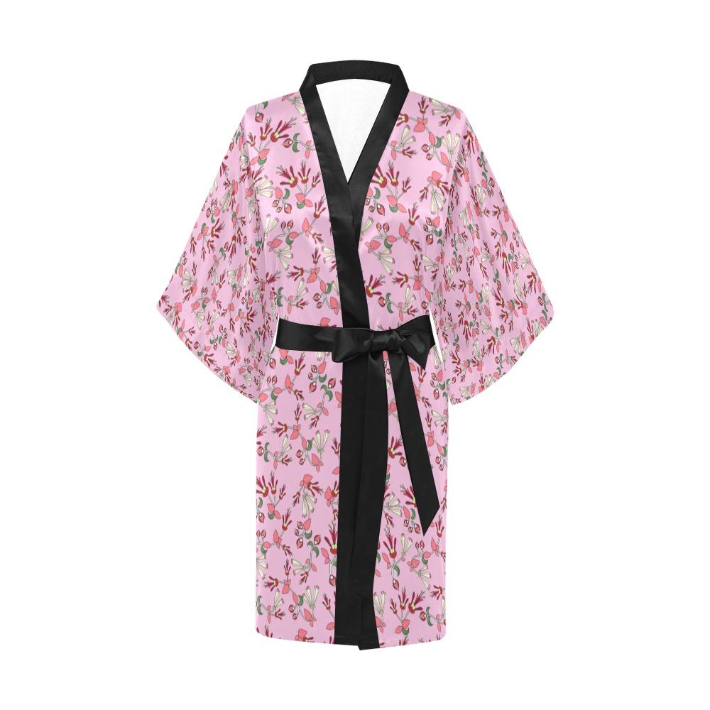 Strawberry Floral Kimono Robe Artsadd 