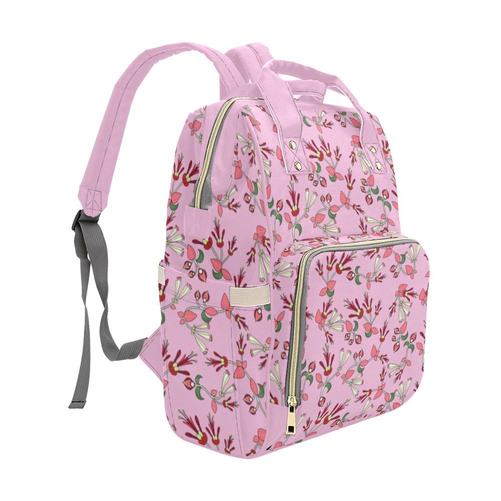 Strawberry Floral Multi-Function Diaper Backpack/Diaper Bag (Model 1688) bag e-joyer 