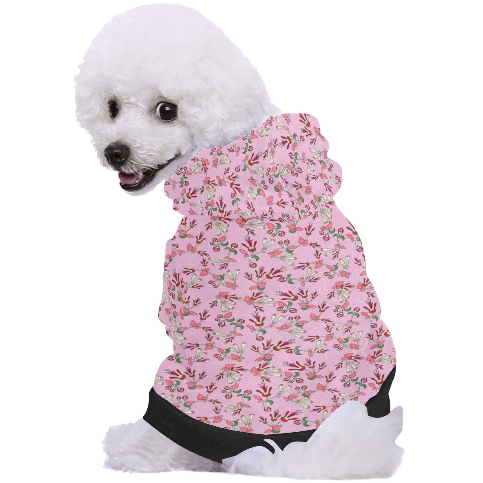Strawberry Floral Pet Dog Hoodie Pet Dog Hoodie e-joyer 
