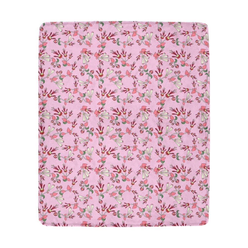 Strawberry Floral Ultra-Soft Micro Fleece Blanket 50"x60" Ultra-Soft Blanket 50''x60'' e-joyer 