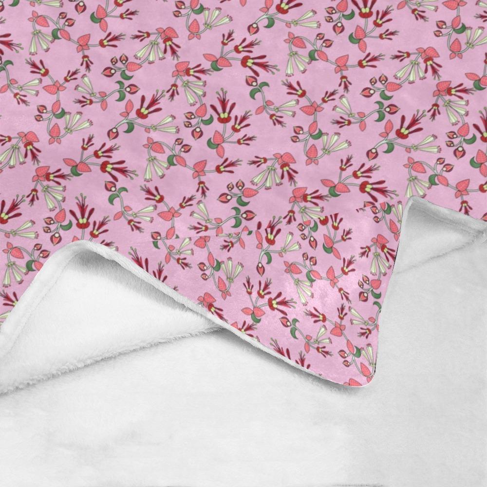 Strawberry Floral Ultra-Soft Micro Fleece Blanket 50"x60" Ultra-Soft Blanket 50''x60'' e-joyer 