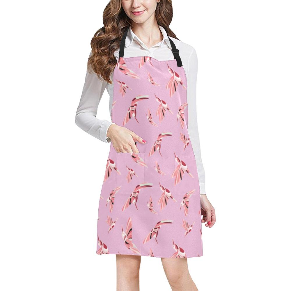 Strawberry Pink All Over Print Apron All Over Print Apron e-joyer 