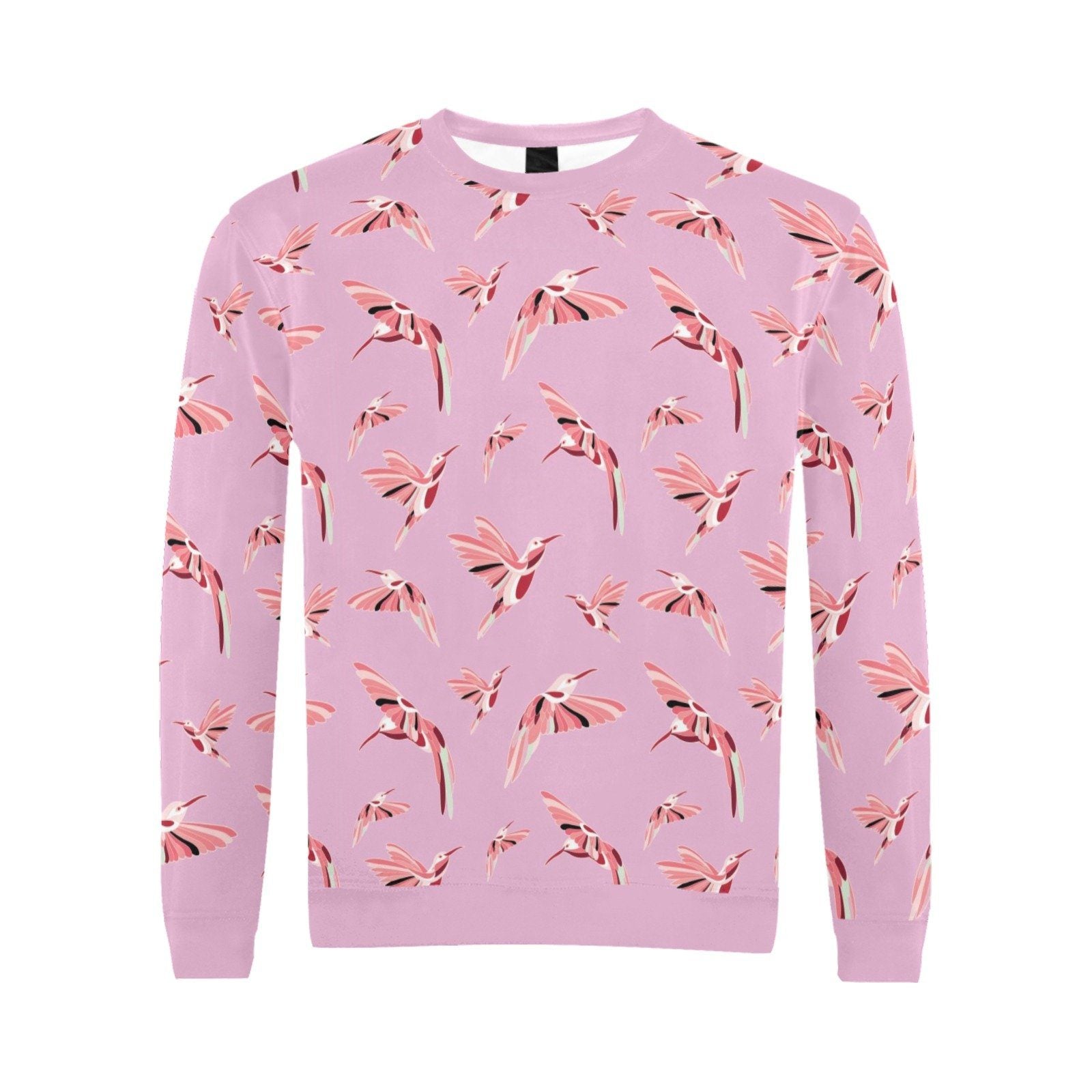 Strawberry Pink All Over Print Crewneck Sweatshirt for Men (Model H18) shirt e-joyer 