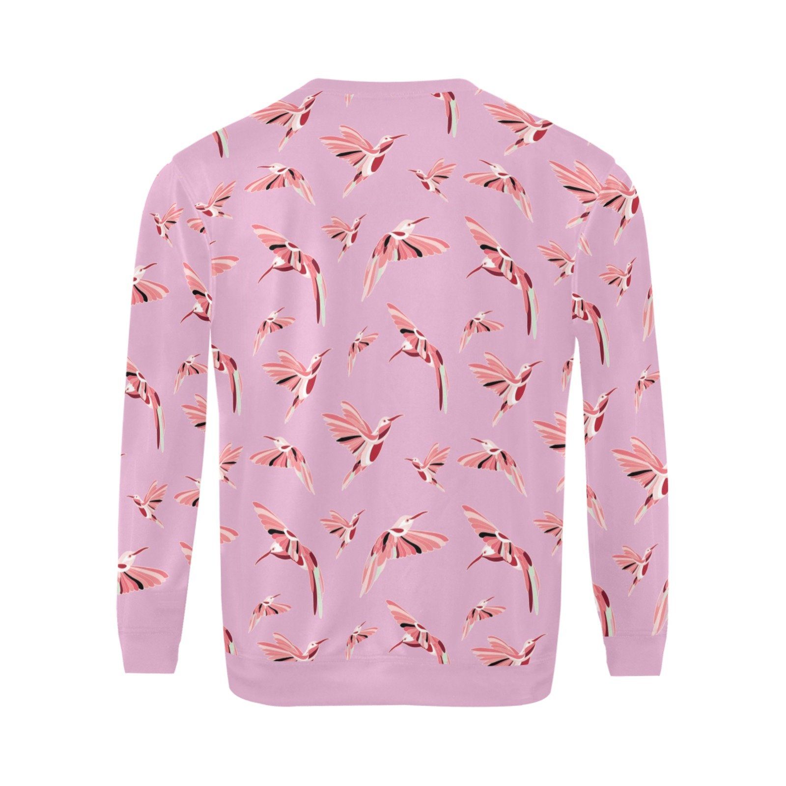 Strawberry Pink All Over Print Crewneck Sweatshirt for Men (Model H18) shirt e-joyer 
