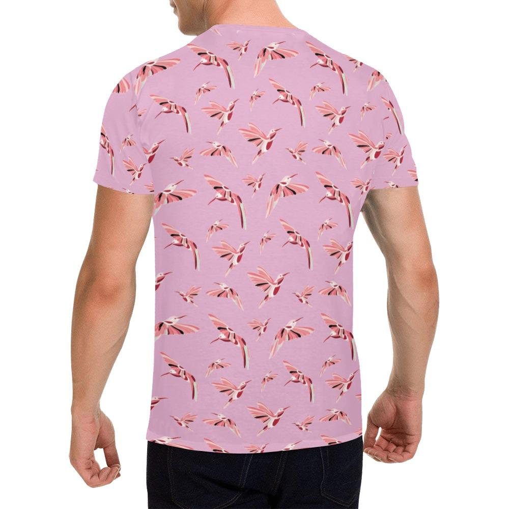 Strawberry Pink All Over Print T-Shirt for Men (USA Size) (Model T40) All Over Print T-Shirt for Men (T40) e-joyer 