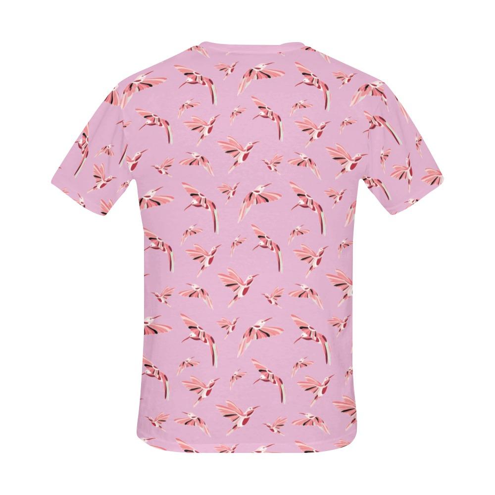 Strawberry Pink All Over Print T-Shirt for Men (USA Size) (Model T40) All Over Print T-Shirt for Men (T40) e-joyer 