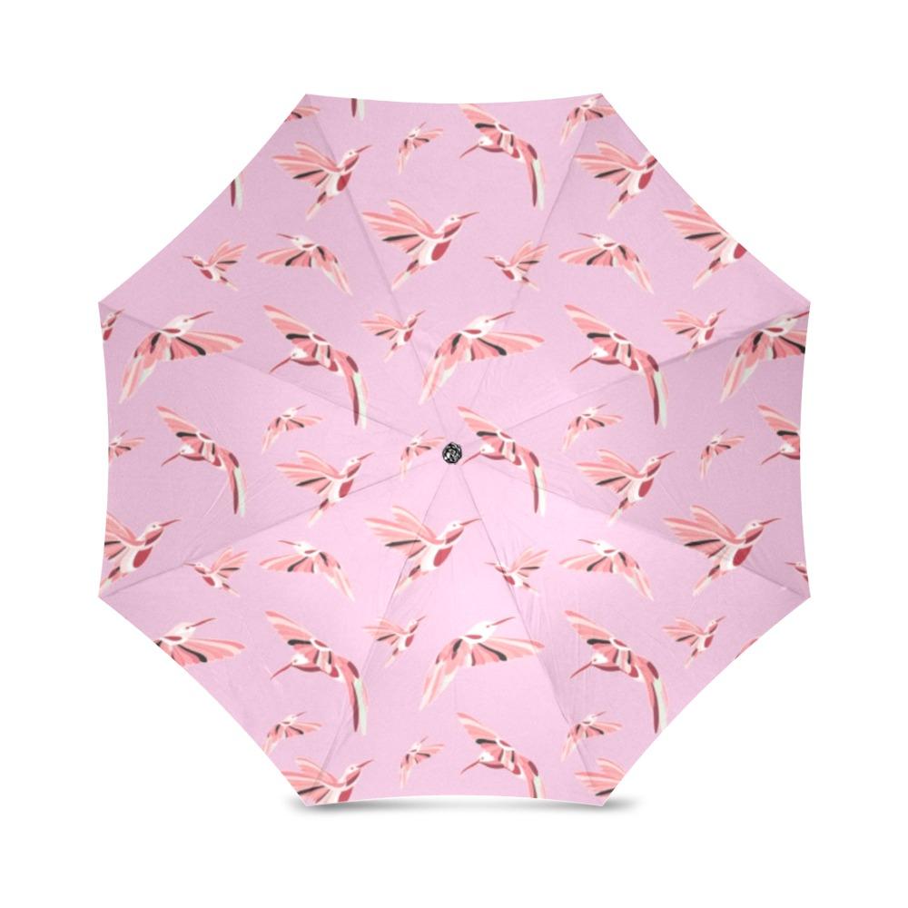 Strawberry Pink Foldable Umbrella (Model U01) Foldable Umbrella e-joyer 