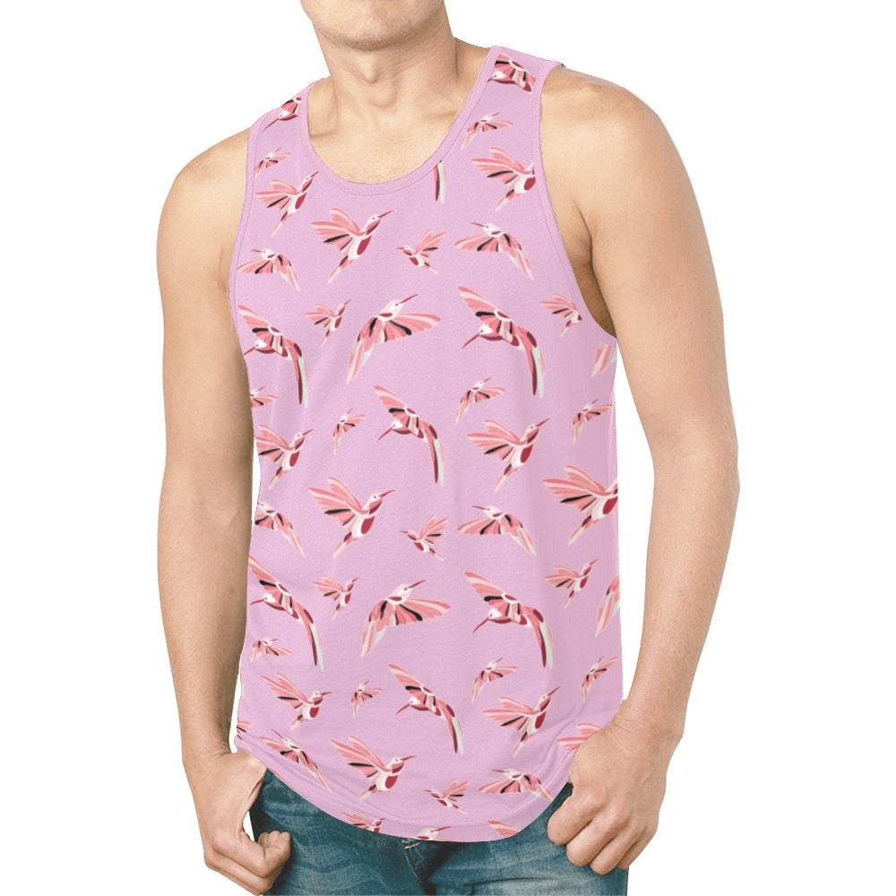 Strawberry Pink New All Over Print Tank Top for Men (Model T46) New All Over Print Tank Top for Men (T46) e-joyer 