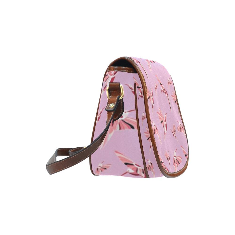 Strawberry Pink Saddle Bag/Large (Model 1649) Saddle Bag/Large e-joyer 