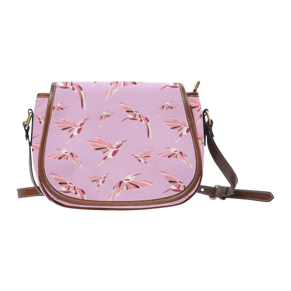 Strawberry Pink Saddle Bag/Small (Model 1649) Full Customization Saddle Bag/Small (Full Customization) e-joyer 