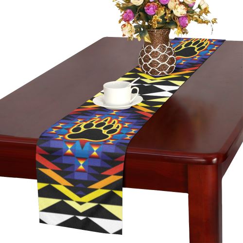 Sunset Bearpaw Blanket Table Runner 16x72 inch Table Runner 16x72 inch e-joyer 