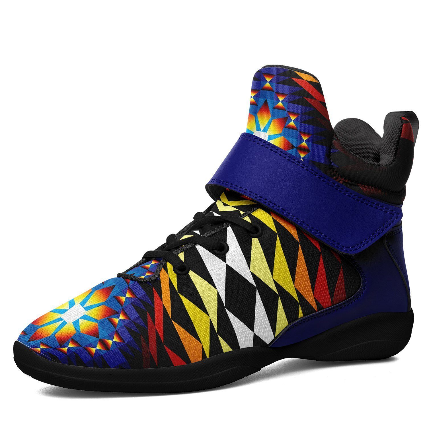 Sunset Blanket Ipottaa Basketball / Sport High Top Shoes - Black Sole 49 Dzine US Men 7 / EUR 40 Black Sole with Blue Strap 