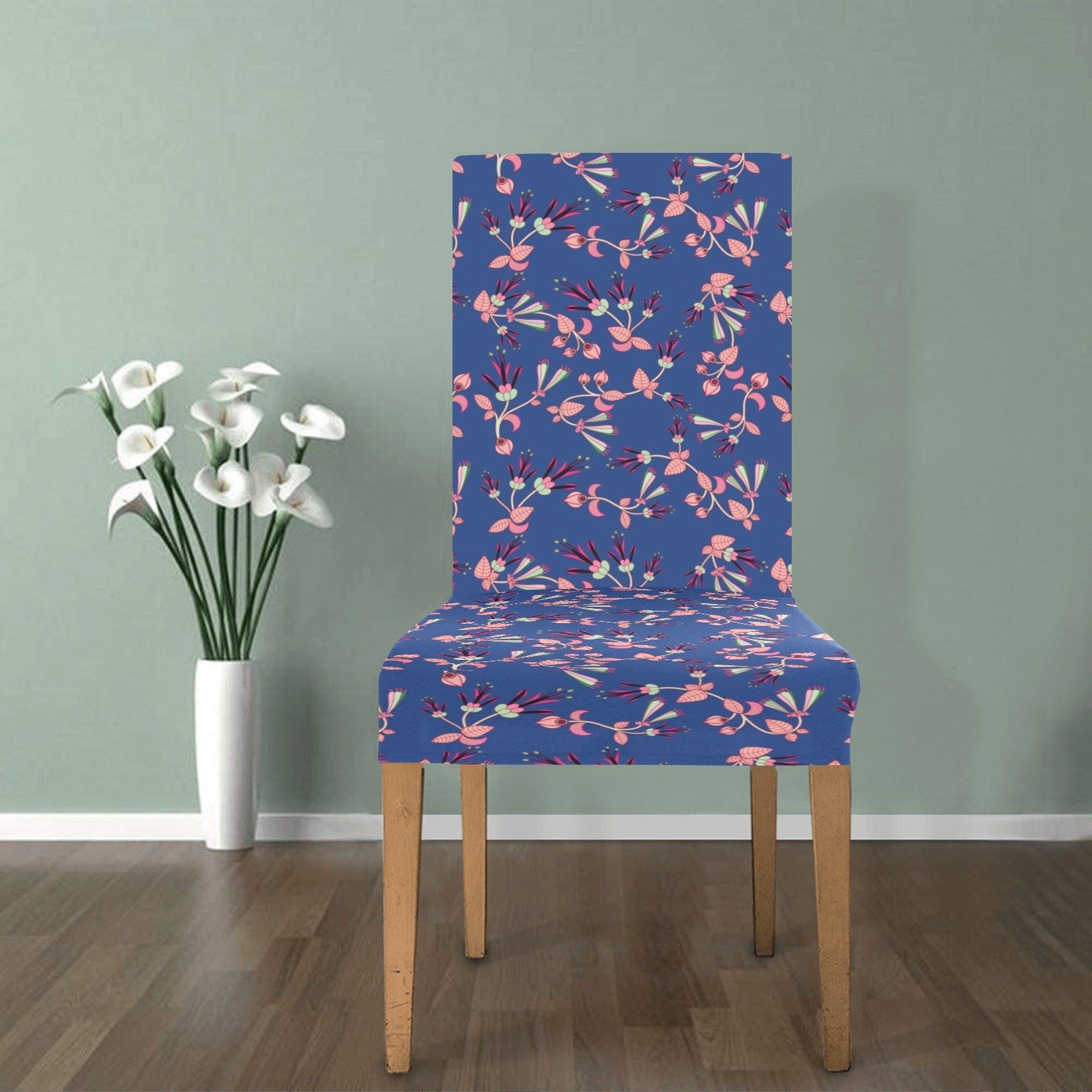 Floral discount chair cover