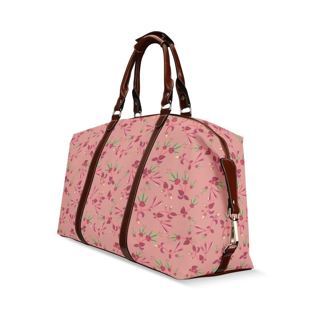 Swift Floral Peach Rouge Remix Classic Travel Bag (Model 1643) Remake Classic Travel Bags (1643) e-joyer 