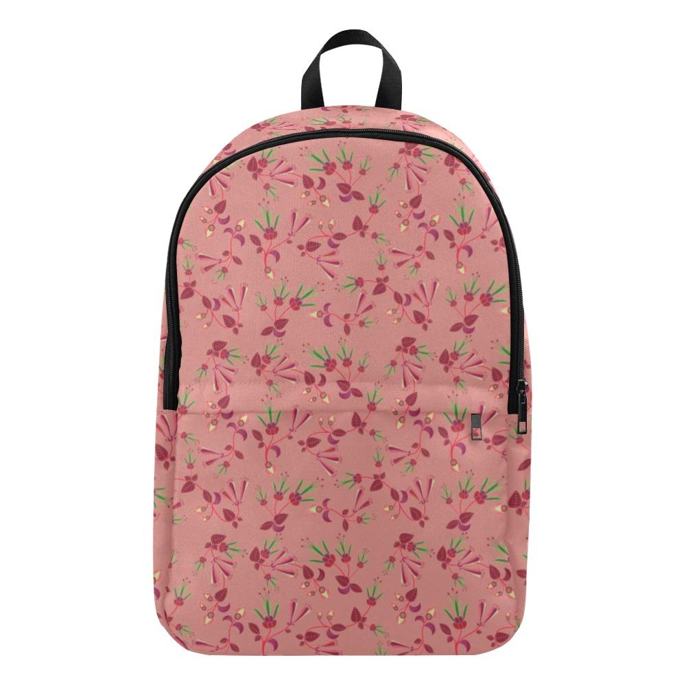 Swift Floral Peach Rouge Remix Fabric Backpack for Adult (Model 1659) Casual Backpack for Adult (1659) e-joyer 