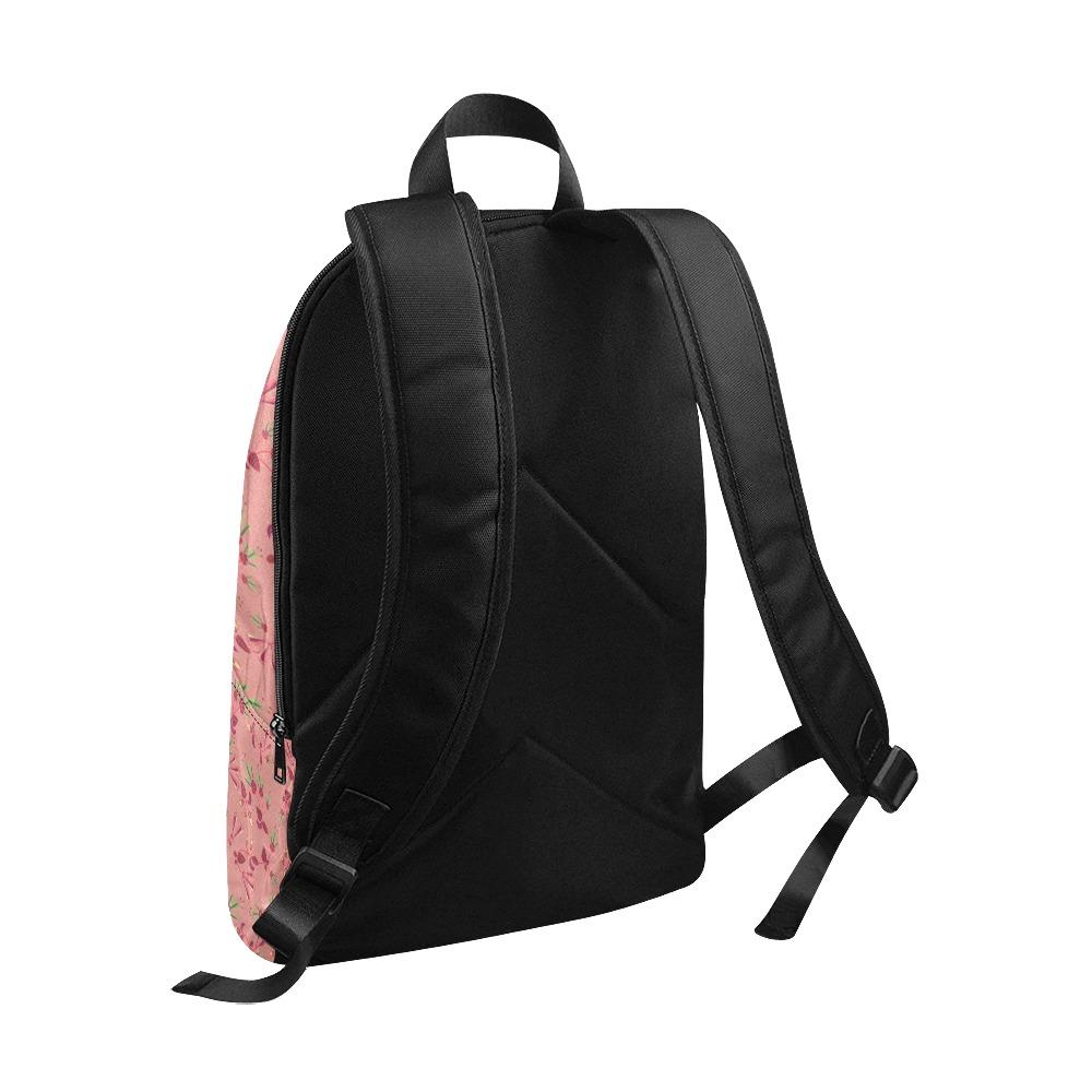 Swift Floral Peach Rouge Remix Fabric Backpack for Adult (Model 1659) Casual Backpack for Adult (1659) e-joyer 