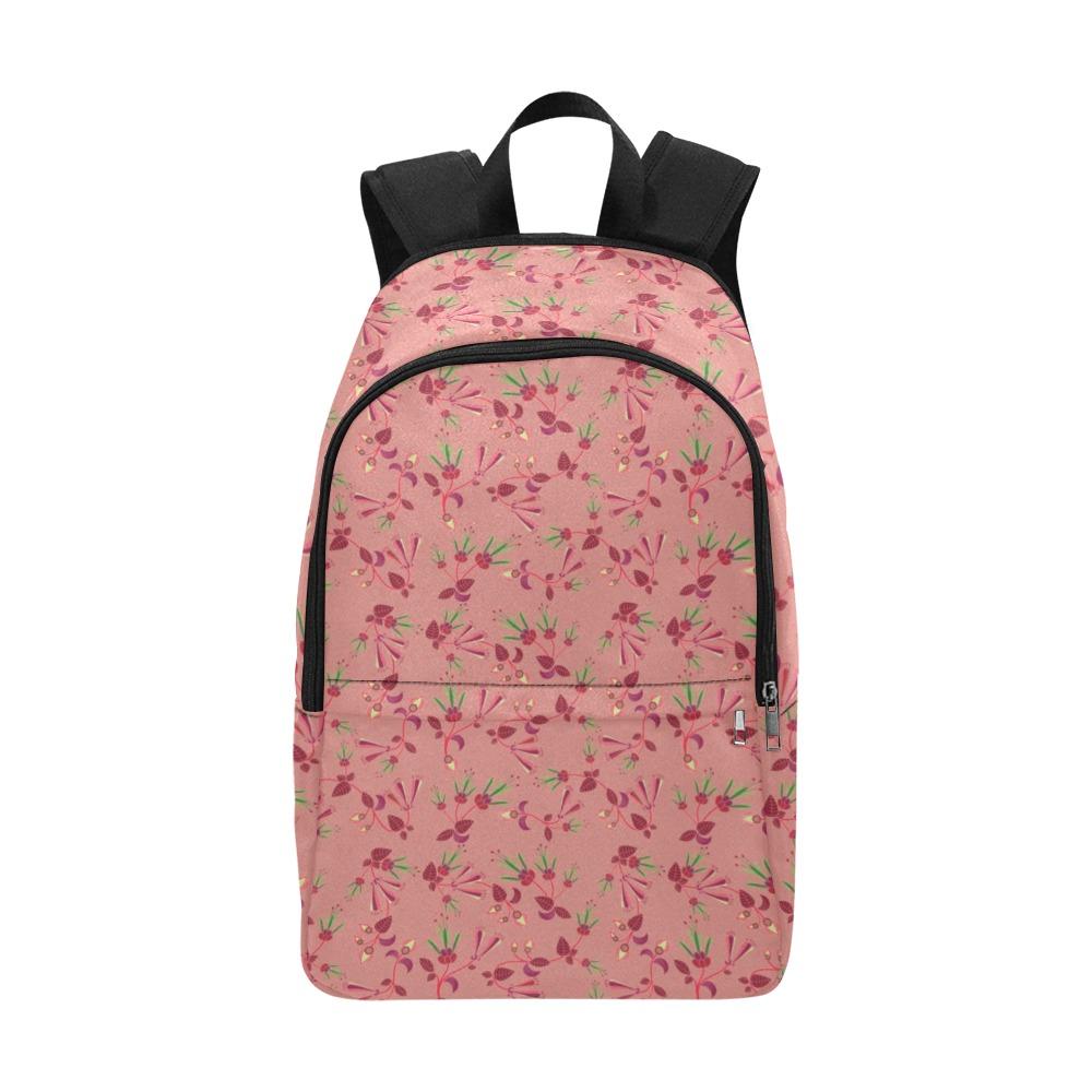 Swift Floral Peach Rouge Remix Fabric Backpack for Adult (Model 1659) Casual Backpack for Adult (1659) e-joyer 