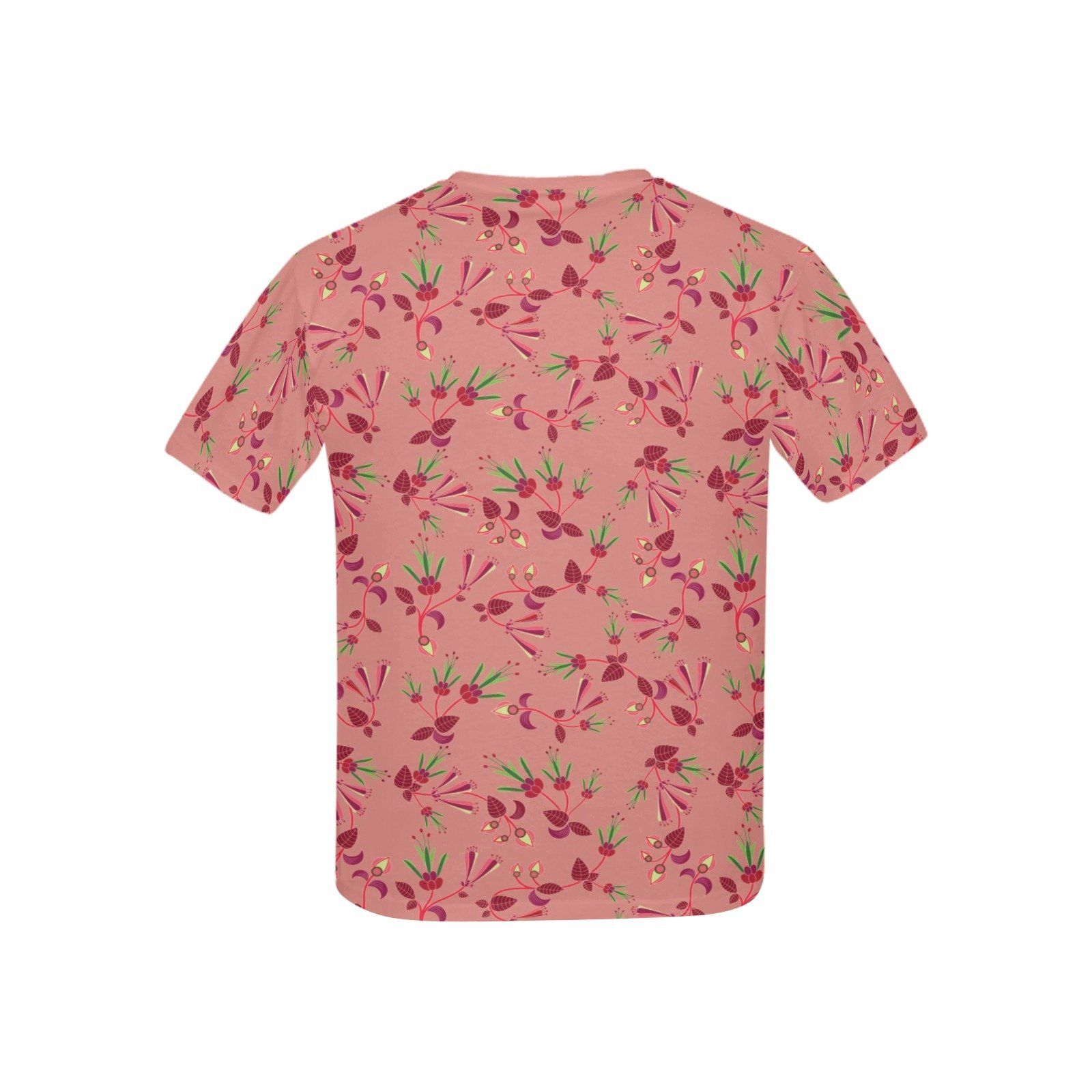 Swift Floral Peach Rouge Remix Kids' All Over Print T-shirt (USA Size) (Model T40) All Over Print T-shirt for Kid (T40) e-joyer 