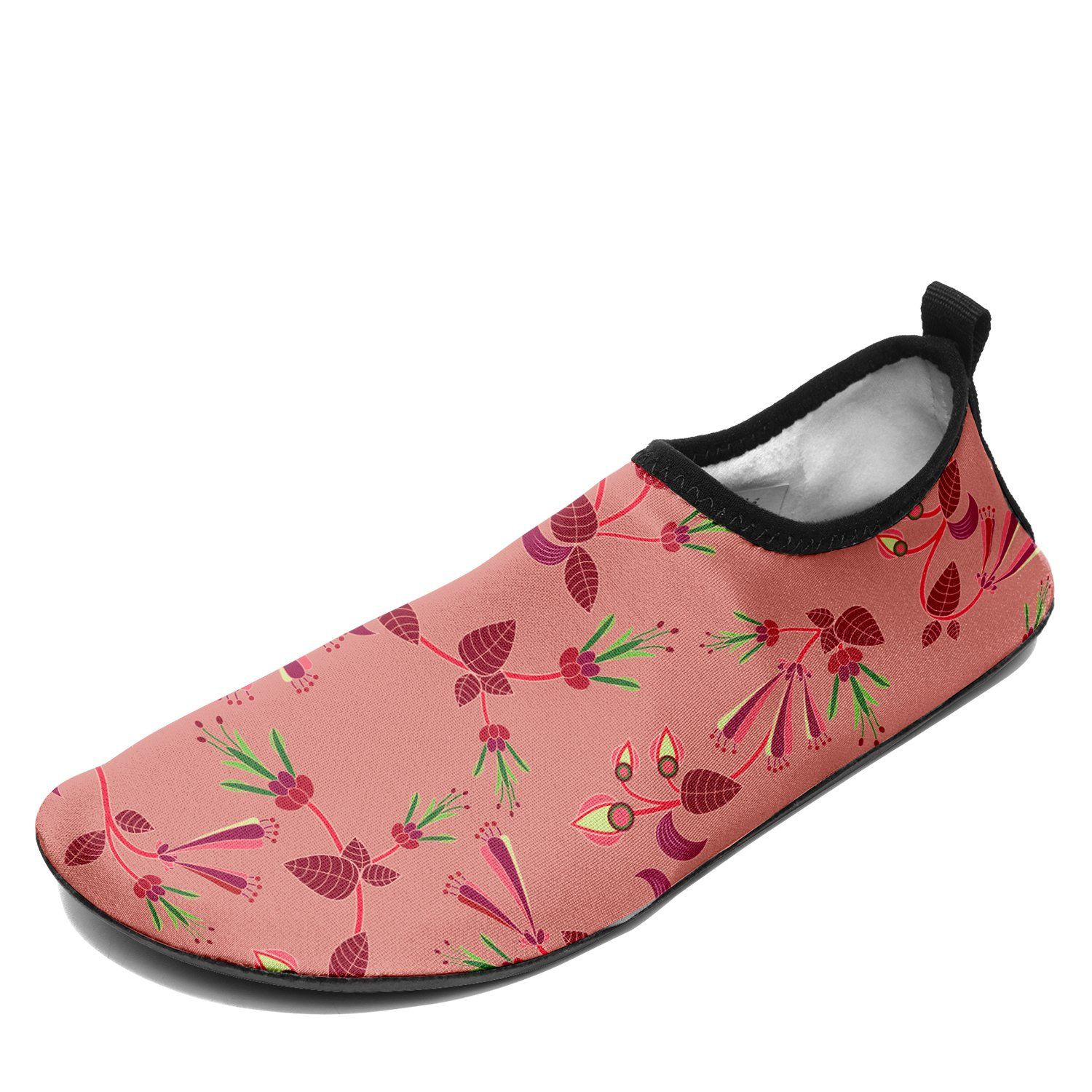 Swift Floral Peach Rouge Remix Kid's Slip On Shoes Herman 