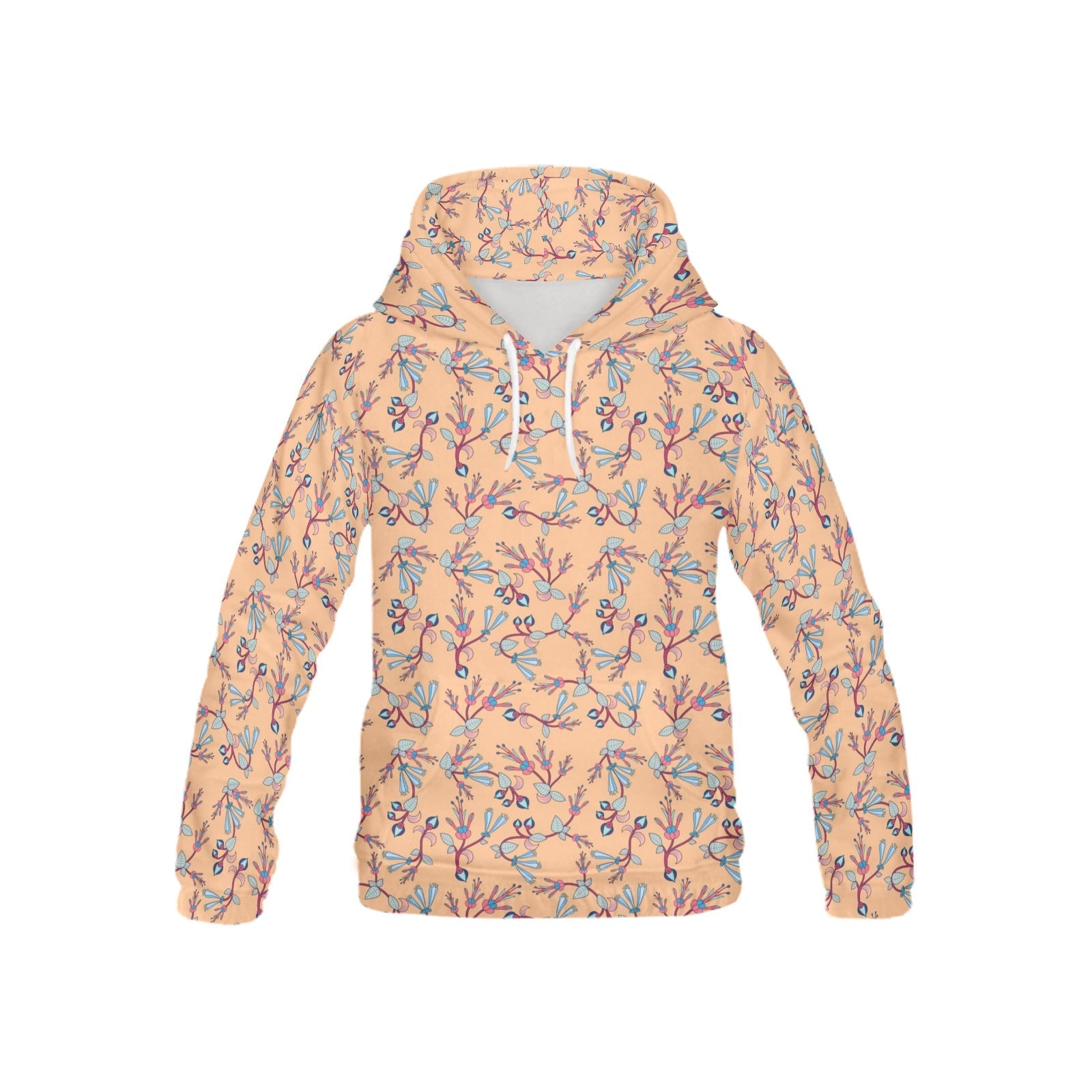 Swift Floral Peache All Over Print Hoodie for Kid (USA Size) (Model H13) All Over Print Hoodie for Kid (H13) e-joyer 